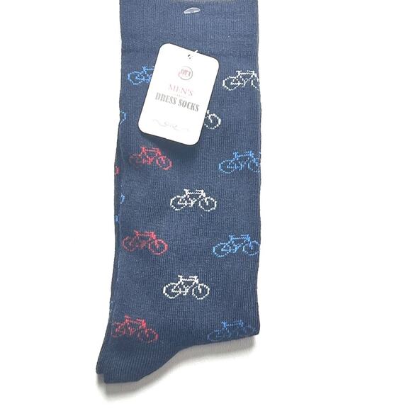 Bicycle Print  Logo Design Multi-color Style Crew Socks NWT - Picture 8 of 8